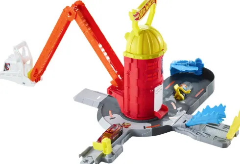 Hot Wheels - City Super Fire Station Rescue - Brandstation - Mattel