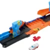 Hot Wheels - City Transforming Stunt Garage Legesæt - Mattel