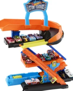 Hot Wheels - City Transforming Stunt Garage Legesæt - Mattel