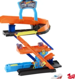 Hot Wheels - City Transforming Stunt Garage Legesæt - Mattel