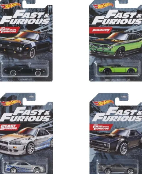 Hot Wheels - Fast & Furious Bil - Assorteret - 1:64 - Mattel Hnr88