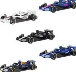 Hot Wheels - F1 Formula 1 Biler - 5 Stk. - 1:64 - Mattel Jgf58