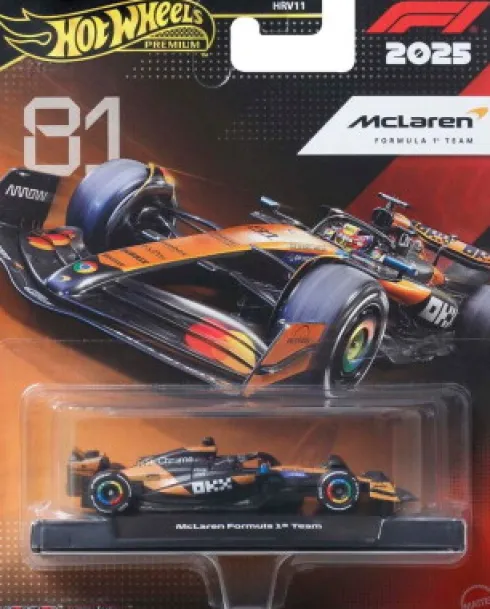 Hot Wheels - Mclaren F1 2025 Premium 81 - 1:64 - Mattel Hrv11