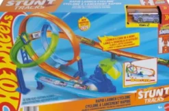 Hot Wheels - Rapid Launch Cyclone - Loop Bane - Stunt Tracks