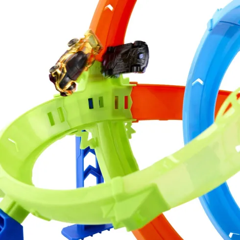 Hot Wheels - Rapid Launch Cyclone - Loop Bane - Stunt Tracks