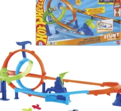 Hot Wheels - Rapid Launch Cyclone - Loop Bane - Stunt Tracks