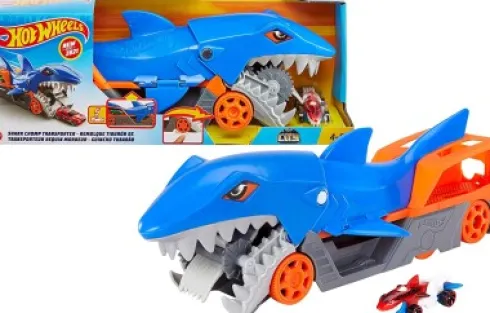 Hot Wheels - Shark Chomp Transporter Legesæt