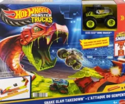 Hot Wheels - Snake Slam Takedown - Monster Trucks - Bane Sæt