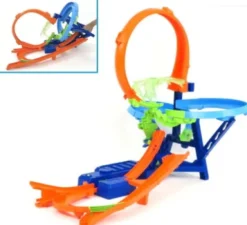 Hot Wheels - Stunt Tracks Mid-Air Crash - Bilbane Inkl. 1 Bil