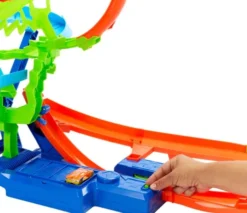 Hot Wheels - Stunt Tracks Mid-Air Crash - Bilbane Inkl. 1 Bil