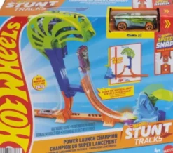Hot Wheels - Stunt Tracks Power Launch Champion - Mattel Jhk75