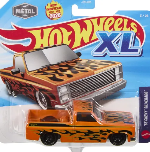 Hot Wheels - Xl Metal Bil - 1:43 - Assorteret - Mattel Jkl02