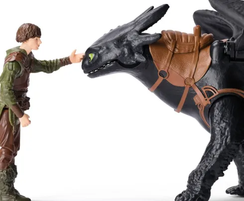 How To Train Your Dragon - Toothless & Hiccup Drage Figur Sæt