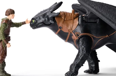 How To Train Your Dragon - Toothless & Hiccup Drage Figur Sæt