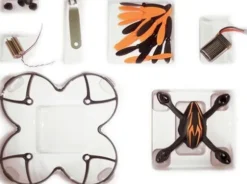 Hubsan - Value Pack Til H107 - Mat Sort Med Orange Striber - H107L-A47