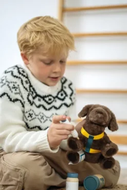 Hunde Bamse Legesæt Med Taske Og Tilbehør - Small Foot