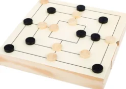 3-I-1 Brætspil I Træ - Skak, Dam Og Mølle - Small Foot