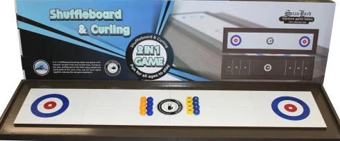 2-I-1 Curling Bordspil Og Shuffleboard
