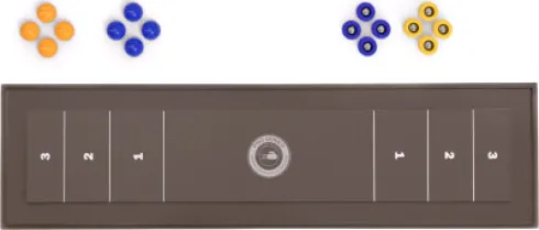 2-I-1 Curling Bordspil Og Shuffleboard
