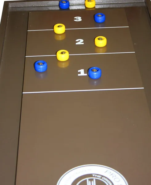 2-I-1 Curling Bordspil Og Shuffleboard