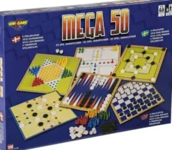6-I-1 Klassiske Brætspil Med 50 Spil Variationer