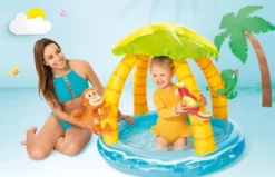 Intex - Tropical Island Babypool - 45L - 102 X 86 CM
