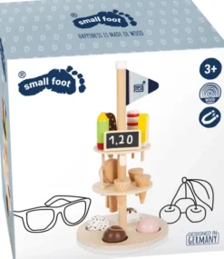Is Legetøj Sæt Med Isvaffel Holder - Træ - Small Foot