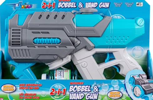 2-I-1 Vandpistol & Sæbeboblemaskine - Inkl. Sæbevand