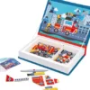Janod - Magneti Book - Firemen - 60 Magneter Og 18 Kort