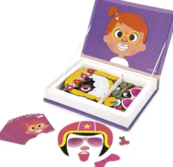 Janod - Magnéti'book - Crazy Faces - Magnetbog