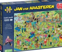 Jan Van Haasteren Puslespil - 1000 Brikker - Hunde Parkour