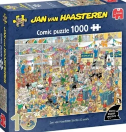 Jan Van Haasteren Puslespil - 1000 Brikker - Jvh Studio 10 År