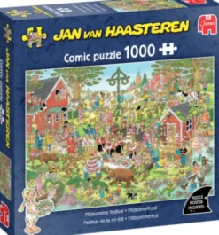 Jan Van Haasteren Puslespil - 1000 Brikker - Midsummer Festival