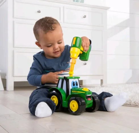 John Deere Legetøjstraktor Samlesæt - Byg En Johnny