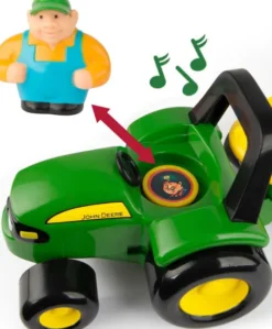 John Deere - Traktor Legetøj Med Dyr Og Lyde