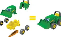 John Deere Traktor Legetøj Med Anhænger - Build A Buddy