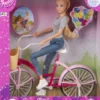 Judith - Dukke På Cykel Med Cykelkurv