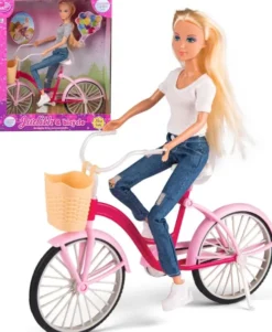 Judith - Dukke På Cykel Med Cykelkurv