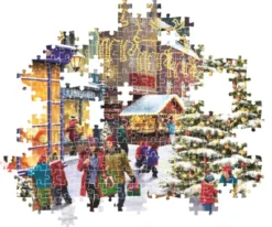 Julepuslespil - Juleby - High Quality - 1000 Brikker