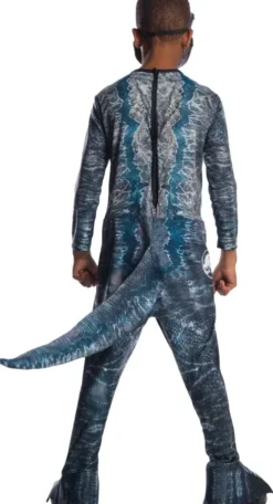 Jurassic World Kostume Til Børn - Blue Velociraptor - 104 CM