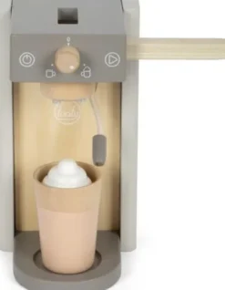Kaffemaskine Legetøj I Træ - Grå - Tasty - Small Foot