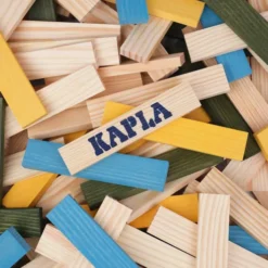 Kapla - 120 Box - Natural, Lyseblå, Gul & Grøn