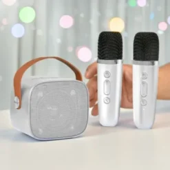 Karaoke Højtaler Med 2 Mikrofoner - Karaoke 2 Go - Mikamax