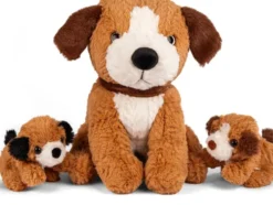 Kiddy - Plush Dog With Puppies - 61866
