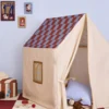 Kids Concept - Legetelt - Dusty Blue Check - 110X80X124 CM