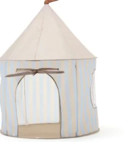 Kids Concept - Legetelt - Lyseblå Med Striber - 100X100X130 CM