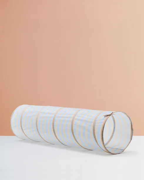 Kids Concept - Legetunnel, Lyseblå Med Striber