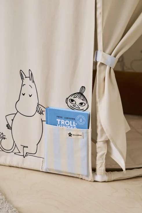 Kids Concept - Mumin - Pavillon Telt - Natur - Højde 124 CM, Diameter 107 CM