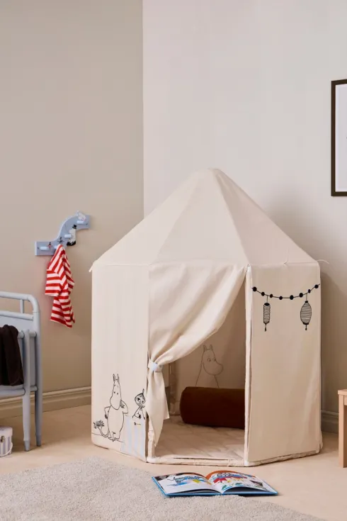 Kids Concept - Mumin - Pavillon Telt - Natur - Højde 124 CM, Diameter 107 CM