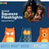 Kikkerland - Animal Squeeze Flashlights - Klemme-Lommelygter